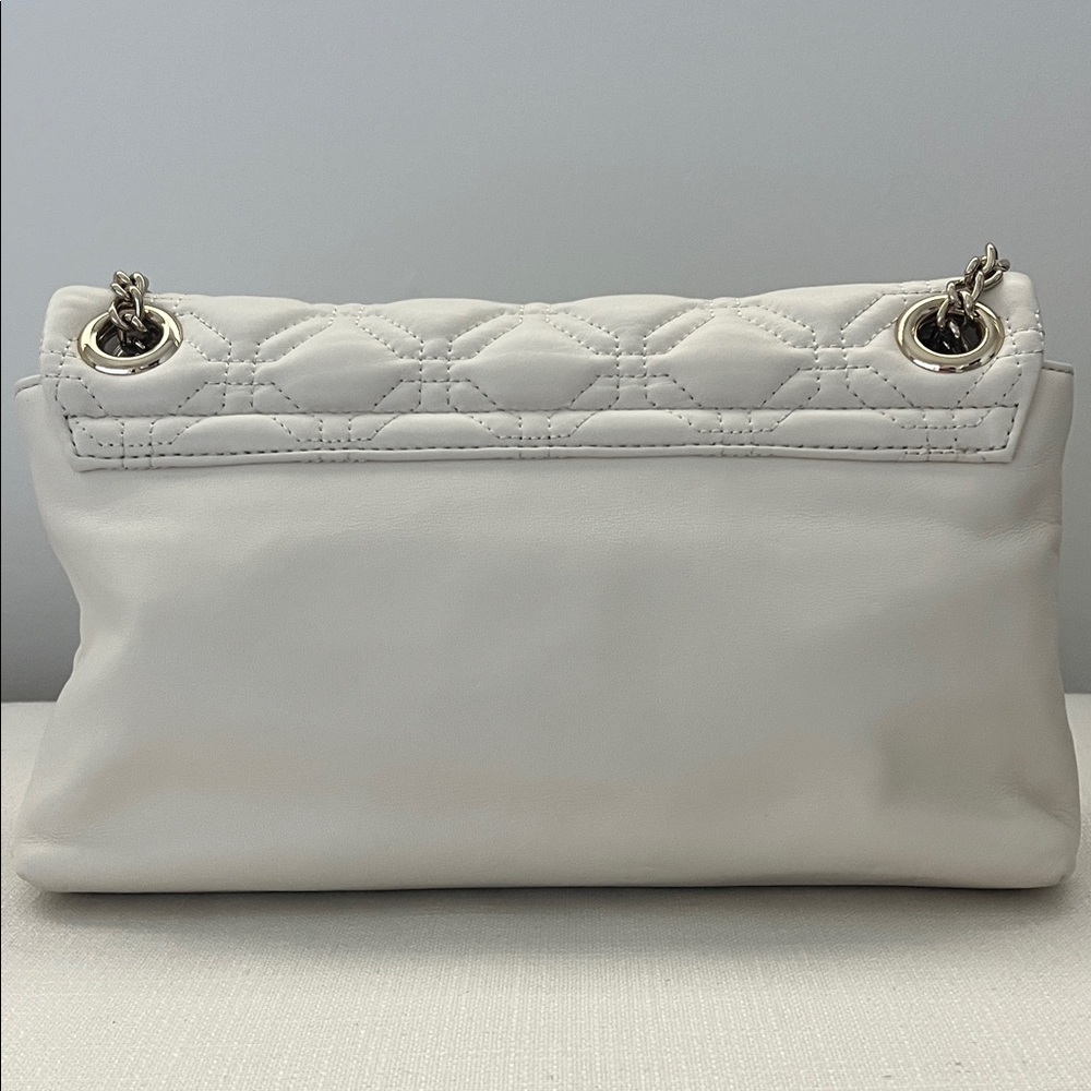 Kate Spade Quilted Leather Handbag  Light Gold Hardware Off White - Picture 4 of 12